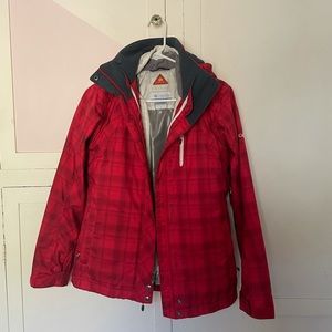 Columbia sportswear omni-heat interchangeable jacket with hood